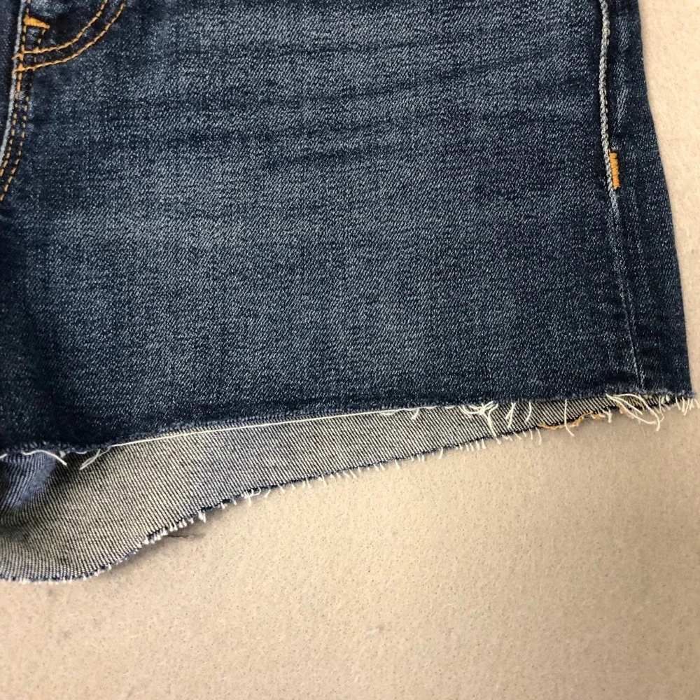 Hudson Gemma Shorts‎ Womens 26 2 Blue Denim Cut Off Distressed Festival Summer